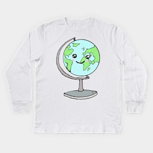 Travel around the world Kids Long Sleeve T-Shirt